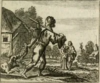 An illustration from Het masker vande wereldt afgetrocken (1733)