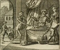 An illustration from Het masker vande wereldt afgetrocken (1733)