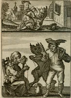 An illustration from Het masker vande wereldt afgetrocken (1733)