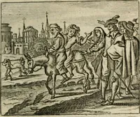 An illustration from Het masker vande wereldt afgetrocken (1733)