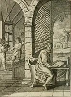 An illustration from Het masker vande wereldt afgetrocken (1733)