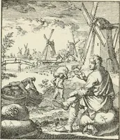 An illustration from Het menselyk bedryf (1694)
