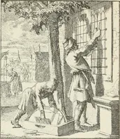 An illustration from Het menselyk bedryf (1694)