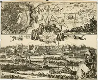 Picture 23 of 29 from Het ontroerde Nederlandt, door de wapenen des konings van Vrankryk : dat is een waarchtigh verhaal van den Fransen, Engelsen, Keulsen, en Munstersen oorlogh, tegen de Vereenigde Nederlanden, met desselfs binnelandtse beroerten ... (1674), leaf 419