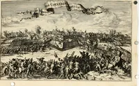 Picture 29 of 29 from Het ontroerde Nederlandt, door de wapenen des konings van Vrankryk : dat is een waarchtigh verhaal van den Fransen, Engelsen, Keulsen, en Munstersen oorlogh, tegen de Vereenigde Nederlanden, met desselfs binnelandtse beroerten ... (1674), leaf 573