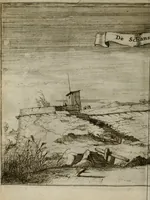 An illustration from Het ontroerde Nederlandt, door de wapenen des konings van Vrankryk : dat is een waarchtigh verhaal van den Fransen, Engelsen, Keulsen, en Munstersen oorlogh, tegen de Vereenigde Nederlanden, met desselfs binnelandtse beroerten ... (1674)