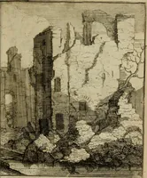 An illustration from Het ontroerde Nederlandt, door de wapenen des konings van Vrankryk : dat is een waarchtigh verhaal van den Fransen, Engelsen, Keulsen, en Munstersen oorlogh, tegen de Vereenigde Nederlanden, met desselfs binnelandtse beroerten ... (1674)