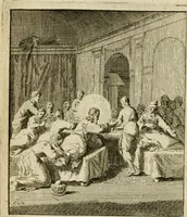Picture 44 of 84 from Het overvloeijend herte, of nagelatene verzen (1767), leaf 155