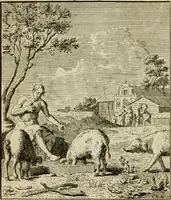 Picture 47 of 84 from Het overvloeijend herte, of nagelatene verzen (1767), leaf 163
