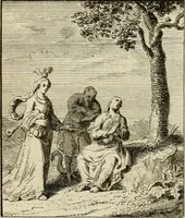 An illustration from Het overvloeijend herte, of nagelatene verzen (1767)