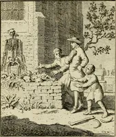 An illustration from Het overvloeijend herte, of nagelatene verzen (1767)