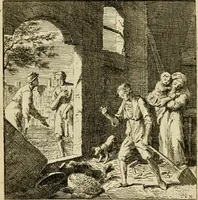 An illustration from Het overvloeijend herte, of nagelatene verzen (1767)