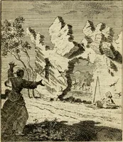 An illustration from Het overvloeijend herte, of nagelatene verzen (1767)
