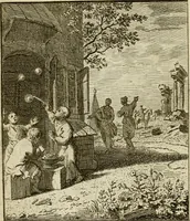 An illustration from Het overvloeijend herte, of nagelatene verzen (1767)