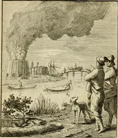 An illustration from Het overvloeijend herte, of nagelatene verzen (1767)