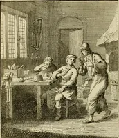 An illustration from Het overvloeijend herte, of nagelatene verzen (1767)