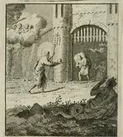 An illustration from Het Overvloeijend Herte : of Nagelatene Verzen (1767)
