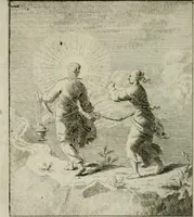 An illustration from Het Overvloeijend Herte : of Nagelatene Verzen (1767)