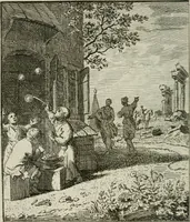 An illustration from Het Overvloeijend Herte : of Nagelatene Verzen (1767)