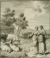An illustration from Het Overvloeijend Herte : of Nagelatene Verzen (1767)