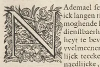 An illustration from Het schilder-boeck, waerin voor eerst de leerlustighe iueght den grondt der edel vry schilderconst in verscheyden deelen wort voorghedraghen. Daer nae in dry deelen t'leuen der vermaerde doorluchtighe schilders des ouden, en nieuwen tyds. Eyntlyck d'wtlegghinghe op den Metamorphoseon Pub. Ouidij Nasonis. Oock daerbeneffens wtbeeldinghe der figueren. Alles dienstich en nut den schilders, constbeminders en dichters, oock allen staten van menschen (1604)