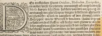 Picture 15 of 18 from Het schilder-boeck, waerin voor eerst de leerlustighe iueght den grondt der edel vry schilderconst in verscheyden deelen wort voorghedraghen. Daer nae in dry deelen t'leuen der vermaerde doorluchtighe schilders des ouden, en nieuwen tyds. Eyntlyck d'wtlegghinghe op den Metamorphoseon Pub. Ouidij Nasonis. Oock daerbeneffens wtbeeldinghe der figueren. Alles dienstich en nut den schilders, constbeminders en dichters, oock allen staten van menschen (1604), leaf 663