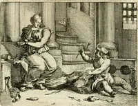 An illustration from Het voorhof der ziele : behangen met leerzaeme prenten en zinnebeelden (1668)