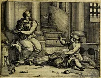 An illustration from Het voorhof der ziele, behangen met leerzaeme prenten en zinnebeelden (1668)