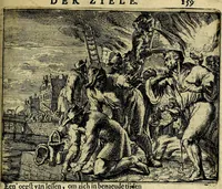 An illustration from Het voorhof der ziele, behangen met leerzaeme prenten en zinnebeelden (1668)