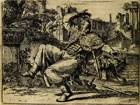 An illustration from Het voorhof der ziele, behangen met leerzaeme prenten en zinnebeelden (1668)