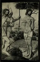 An illustration from Heures dites de Henri IV; reproduction réduite des 60 peintures du manuscrit latin 1171 de la Bibliothèque nationale (1908)