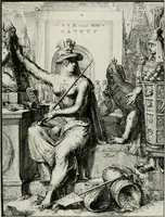 Picture 5 of 66 from Hieroglyphica, of, Merkbeelden der oude volkeren : namentlyk Egyptenaren, Chaldeeuwen, Feniciers, Joden, Grieken, Romeynen, enz. : nevens een omstandig bericht van het verval en voortkruypende verbastering der godsdiensten door verscheyde eeuwen : en eyndelyk de hervorming, tot op deze tyden toe vervolgt : In LXIII. hoofdstukken, en zoo veele kopere print-blaaden (1735), leaf 10