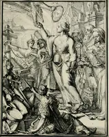 An illustration from Hieroglyphica, of, Merkbeelden der oude volkeren : namentlyk Egyptenaren, Chaldeeuwen, Feniciers, Joden, Grieken, Romeynen, enz. : nevens een omstandig bericht van het verval en voortkruypende verbastering der godsdiensten door verscheyde eeuwen : en eyndelyk de hervorming, tot op deze tyden toe vervolgt : In LXIII. hoofdstukken, en zoo veele kopere print-blaaden (1735)