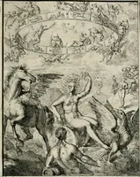 An illustration from Hieroglyphica, of, Merkbeelden der oude volkeren : namentlyk Egyptenaren, Chaldeeuwen, Feniciers, Joden, Grieken, Romeynen, enz. : nevens een omstandig bericht van het verval en voortkruypende verbastering der godsdiensten door verscheyde eeuwen : en eyndelyk de hervorming, tot op deze tyden toe vervolgt : In LXIII. hoofdstukken, en zoo veele kopere print-blaaden (1735)