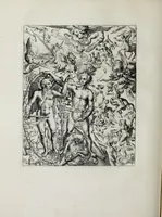 An illustration from Hieroglyphica of Merkbeelden der oude volkeren : namentlyk Egyptenaren, Chaldeeuwen, Feniciers, Joden, Grieken, Romeynen, enz. : nevens een omstandig bericht van het verval en voortkruypende verbastering der godsdiensten door verscheyde eeuwen : en eyndelyk de hervorming, tot op deze tyden toe vervolgt : in LXIII. hoofdstukken, en zoo veele kopere print-blaaden (1735)