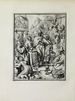 An illustration from Hieroglyphica of Merkbeelden der oude volkeren : namentlyk Egyptenaren, Chaldeeuwen, Feniciers, Joden, Grieken, Romeynen, enz. : nevens een omstandig bericht van het verval en voortkruypende verbastering der godsdiensten door verscheyde eeuwen : en eyndelyk de hervorming, tot op deze tyden toe vervolgt : in LXIII. hoofdstukken, en zoo veele kopere print-blaaden (1735)
