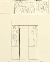An illustration from Hieroglyphic texts from Egyptian stelae, etc (1911)