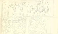 An illustration from Hieroglyphic texts from Egyptian stelae, etc (1911)