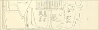 An illustration from Hieroglyphic texts from Egyptian stelae, etc (1911)