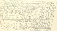 An illustration from Hieroglyphic texts from Egyptian stelae, etc (1911)