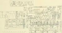 An illustration from Hieroglyphic texts from Egyptian stelae, etc (1911)
