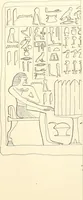 An illustration from Hieroglyphic texts from Egyptian stelae, etc (1911)