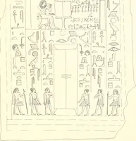 An illustration from Hieroglyphic texts from Egyptian stelae, etc (1911)