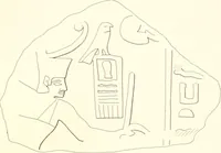 An illustration from Hieroglyphic texts from Egyptian stelae, etc (1911)