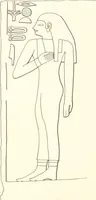 An illustration from Hieroglyphic texts from Egyptian stelae, etc (1911)