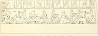 An illustration from Hieroglyphic texts from Egyptian stelae, etc (1911)