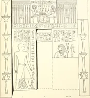 An illustration from Hieroglyphic texts from Egyptian stelae, etc (1911)