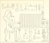 An illustration from Hieroglyphic texts from Egyptian stelae, etc (1911)