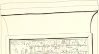 An illustration from Hieroglyphic texts from Egyptian stelae, etc (1911)