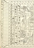 An illustration from Hieroglyphic texts from Egyptian stelae, etc (1911)